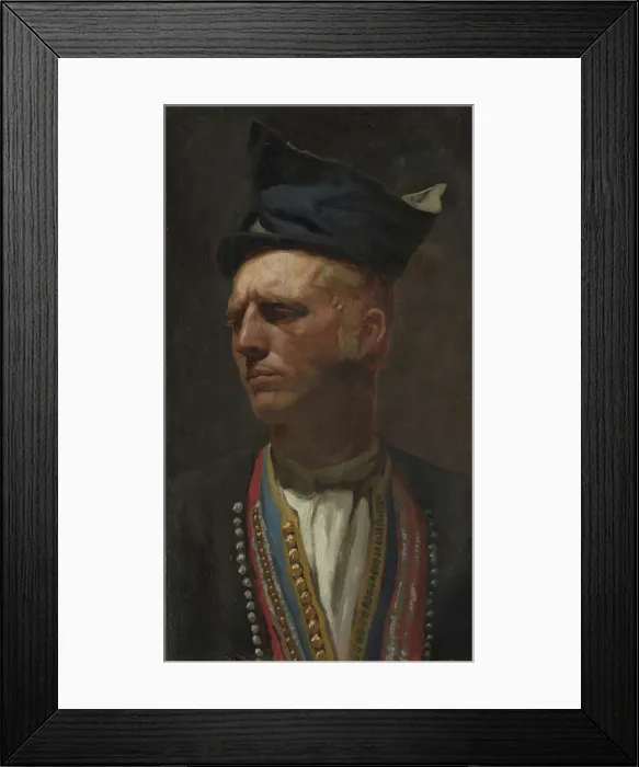 Framed Print : Portrait of a Farmer from Setesdal, 1866. Creator: Olaf Isaachsen Framed Print : Portrait of a Farmer from Setesdal, 1866. Creator: Olaf Isaachsen