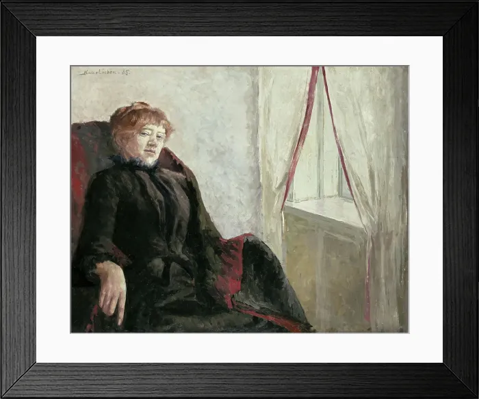 Framed Print : Portrait of Cecilie Thoresen Krog, 1885. Creator: Kalle Lochen Framed Print : Portrait of Cecilie Thoresen Krog, 1885. Creator: Kalle Lochen