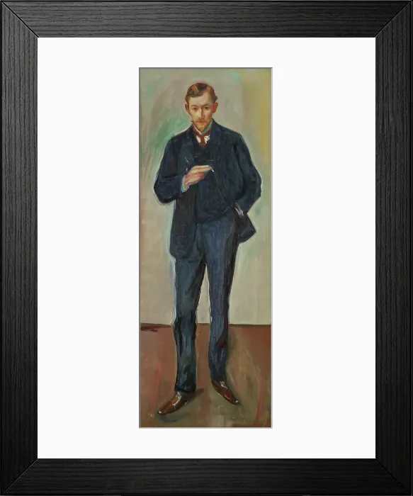 Framed Print : The Frenchman; Marcel Archinard, probably 1904. Creator: Edvard Munch Framed Print : The Frenchman; Marcel Archinard, probably 1904. Creator: Edvard Munch