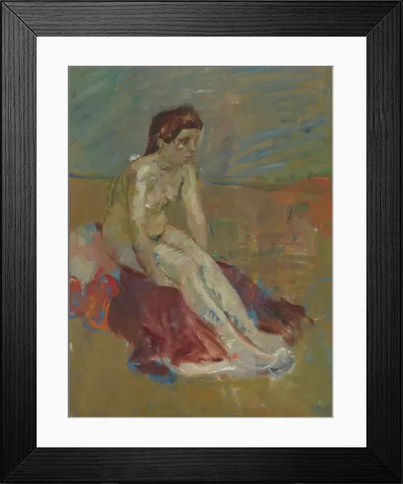 Framed Print : Model study for Sif, 1908-1910. Creator: Karl Isakson Framed Print : Model study for Sif, 1908-1910. Creator: Karl Isakson