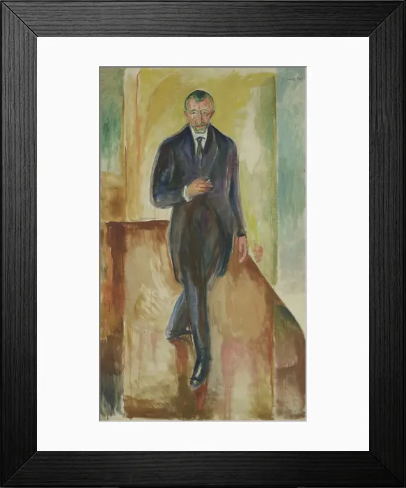 Framed Print : Thorvald Lochen, 1918. Creator: Edvard Munch Framed Print : Thorvald Lochen, 1918. Creator: Edvard Munch