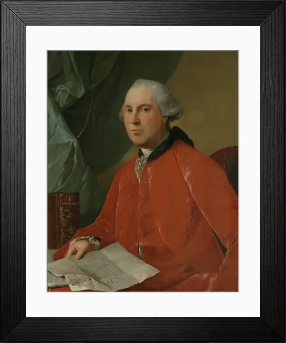 Framed Print : Portrait of Lauritz Christian Steen, 1766. Creator: Jens Juel Framed Print : Portrait of Lauritz Christian Steen, 1766. Creator: Jens Juel