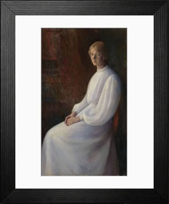 Framed Print : The artist Ragnhild (Lalla) Hvalstad, 1895. Creator: Kris Torne Framed Print : The artist Ragnhild (Lalla) Hvalstad, 1895. Creator: Kris Torne