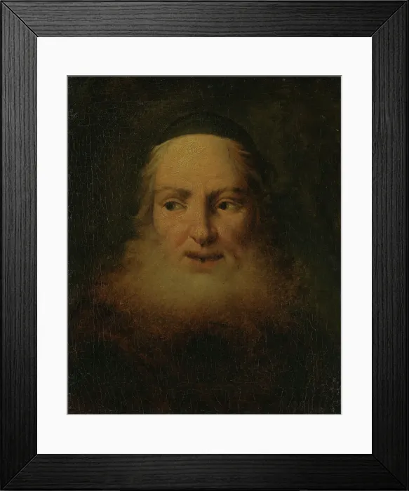 Framed Print : An old, bearded Man, probably 19th century. Creator: Unknown Framed Print : An old, bearded Man, probably 19th century. Creator: Unknown
