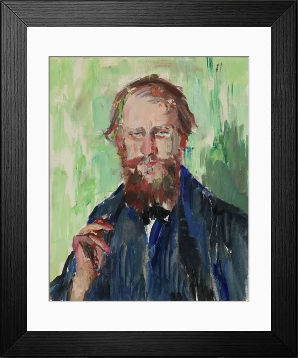 Framed Print : Portrait of the Danish Art Dealer M. Grosell, c1909. Creator: Henrik Louis Lund Framed Print : Portrait of the Danish Art Dealer M. Grosell, c1909. Creator: Henrik Louis Lund