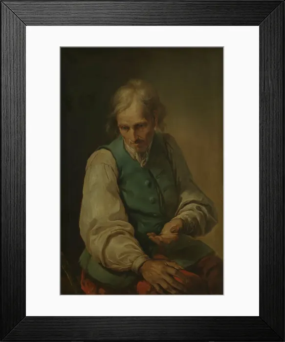 Framed Print : A Beggar, Undated. Creator: Charles Hutin