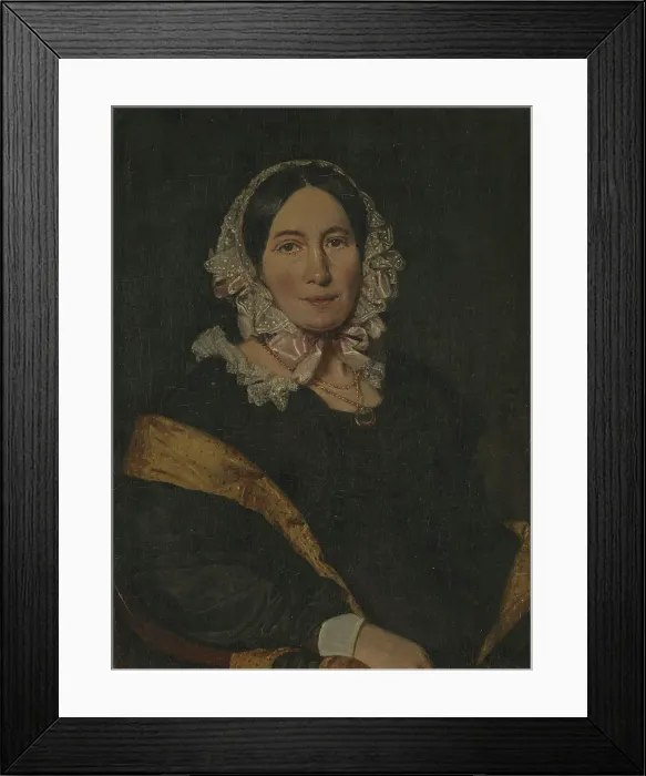Framed Print : The Artist's Wife Kathrine, 1845. Creator: Christian Albrecht Jensen Framed Print : The Artist's Wife Kathrine, 1845. Creator: Christian Albrecht Jensen
