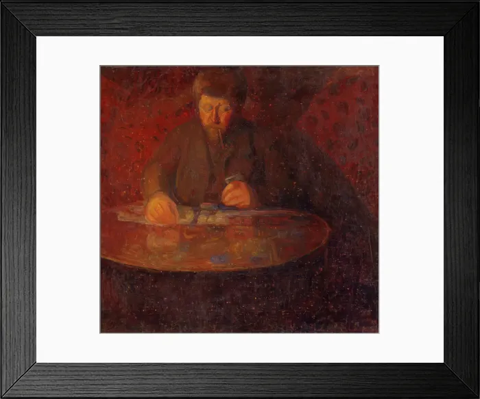Framed Print : Portrait of the Painter Wilhelm Wetlesen, probably 1907. Creator: Thorvald Erichsen Framed Print : Portrait of the Painter Wilhelm Wetlesen, probably 1907. Creator: Thorvald Erichsen