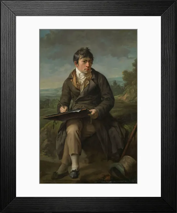 Framed Print : Portrait of the Landscape Painter Carl Anton Graff, 1809. Creator: Anton Graff Framed Print : Portrait of the Landscape Painter Carl Anton Graff, 1809. Creator: Anton Graff