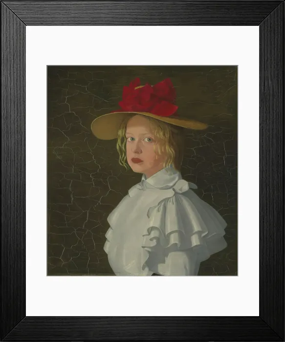 Framed Print : The Artist's Sister Magna, 1898. Creator: Kristofer Sinding-Larsen Framed Print : The Artist's Sister Magna, 1898. Creator: Kristofer Sinding-Larsen