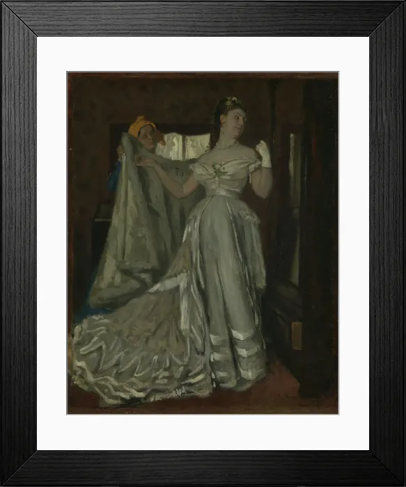 Framed Print : Lady and Chambermaid, probably 1870s. Creator: James Tissot Framed Print : Lady and Chambermaid, probably 1870s. Creator: James Tissot