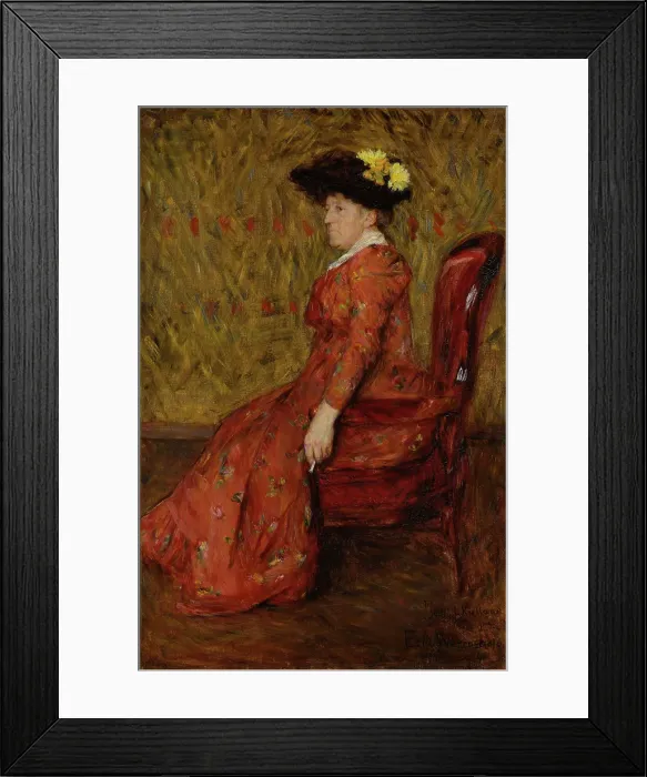 Framed Print : Portrait of the Painter Kitty L. Kielland, 1891. Creator: Erik Werenskiold Framed Print : Portrait of the Painter Kitty L. Kielland, 1891. Creator: Erik Werenskiold