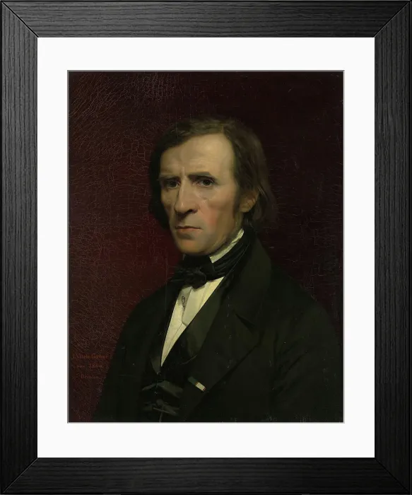 Framed Print : Painter J.C. Dahl, 1844. Creator: Johan Vilhelm Gertner Framed Print : Painter J.C. Dahl, 1844. Creator: Johan Vilhelm Gertner