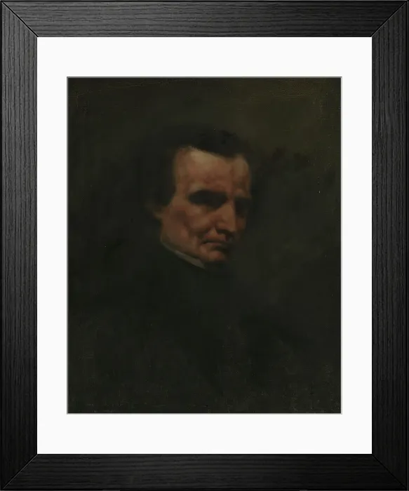 Framed Print : The Composer Hector Berlioz, probably 1850. Creator: Gustave Courbet Framed Print : The Composer Hector Berlioz, probably 1850. Creator: Gustave Courbet