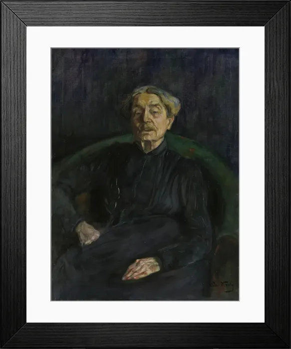 Framed Print : Portrait of the Artist Aasta Hansteen, 1903. Creator: Oda Krohg Framed Print : Portrait of the Artist Aasta Hansteen, 1903. Creator: Oda Krohg