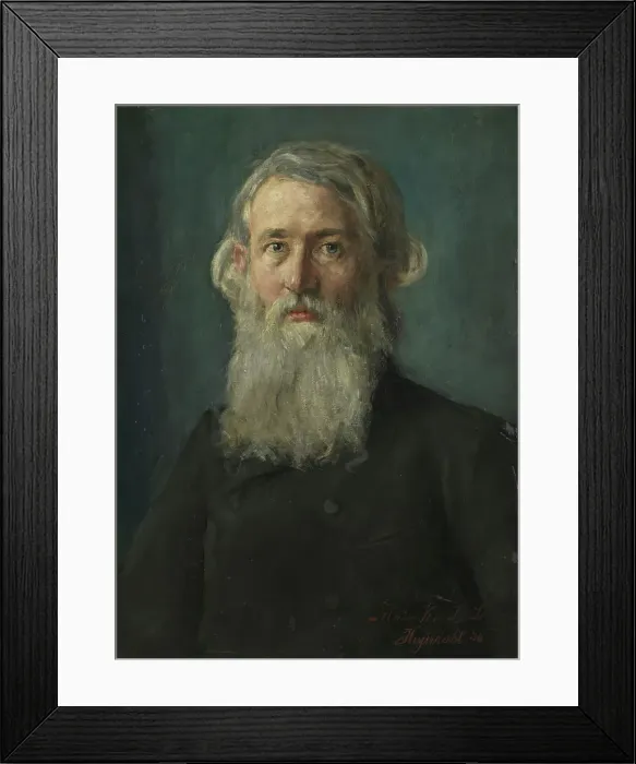 Framed Print : Portrait of Professor Ernst Sars, 1886. Creator: Hans Heyerdahl Framed Print : Portrait of Professor Ernst Sars, 1886. Creator: Hans Heyerdahl