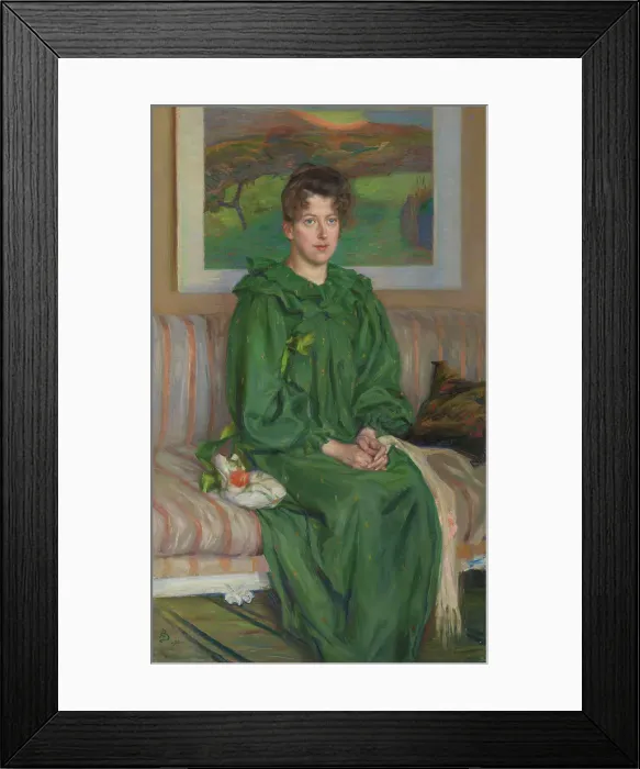 Framed Print : Portrait of Gerda Bergh, 1895. Creator: Sven Richard Bergh Framed Print : Portrait of Gerda Bergh, 1895. Creator: Sven Richard Bergh