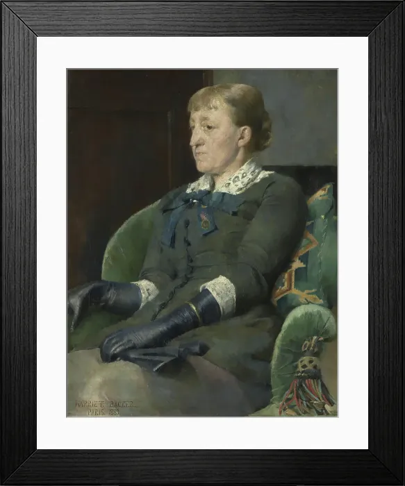 Framed Print : The Artist Kitty Kielland, 1883. Creator: Harriet Backer Framed Print : The Artist Kitty Kielland, 1883. Creator: Harriet Backer