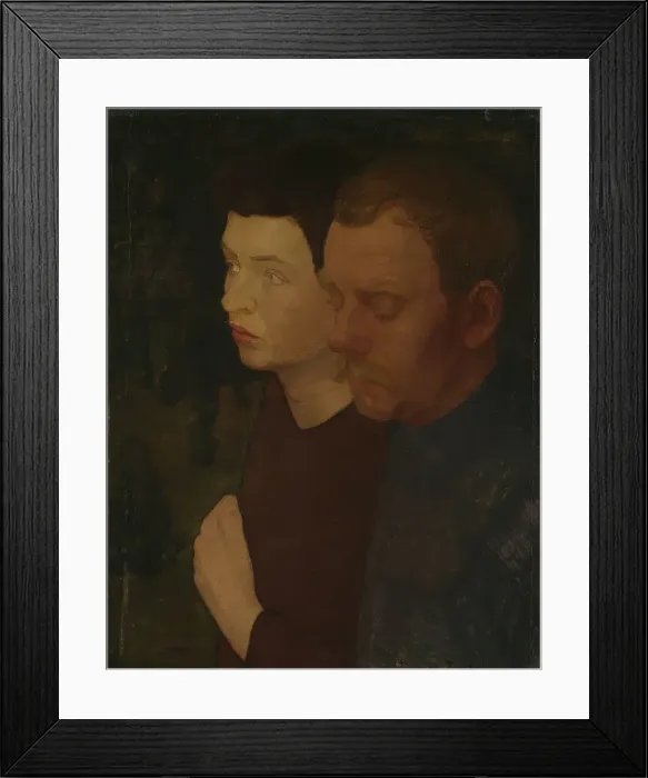 Framed Print : Portraits of the Painters Oluf Wold-Torne and Alfred Hauge, 1894. Creator: Thorvald Erichsen Framed Print : Portraits of the Painters Oluf Wold-Torne and Alfred Hauge, 1894. Creator: Thorvald Erichsen