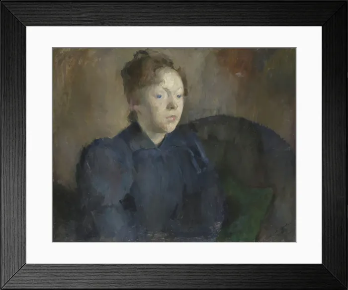 Framed Print : Portrait of Nenna Janson Nagel, b. Backer Lunde, 1892. Creator: Harriet Backer Framed Print : Portrait of Nenna Janson Nagel, b. Backer Lunde, 1892. Creator: Harriet Backer