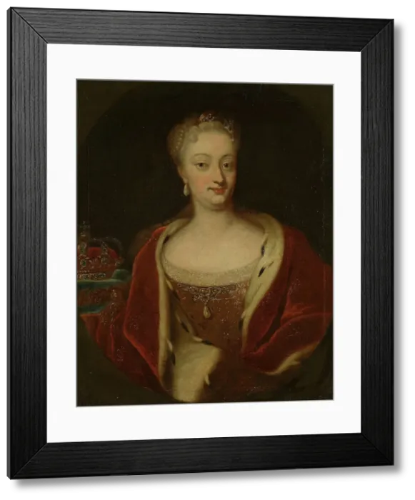 Framed Print : Sophie Magdalene, Queen of Denmark-Norway, probably 1730s. Creator: Johann Salomon Wahl Framed Print : Sophie Magdalene, Queen of Denmark-Norway, probably 1730s. Creator: Johann Salomon Wahl