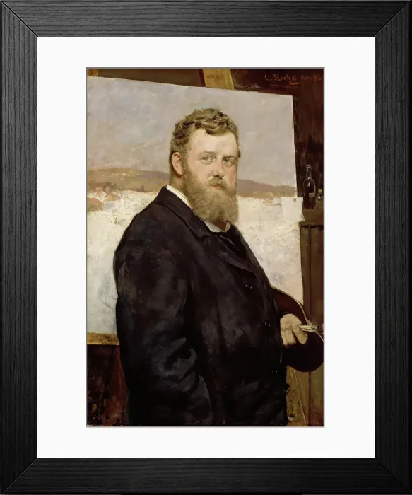 Framed Print : Portrait of the Painter Frits Thaulow, 1881. Creator: Christian Krohg Framed Print : Portrait of the Painter Frits Thaulow, 1881. Creator: Christian Krohg