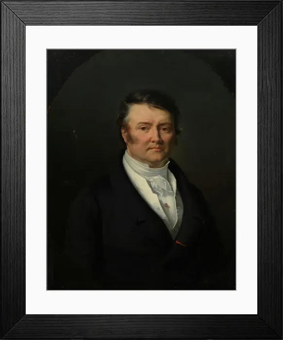 Framed Print : Male portrait, 1828. Creator: Francois-Joseph Navez Framed Print : Male portrait, 1828. Creator: Francois-Joseph Navez