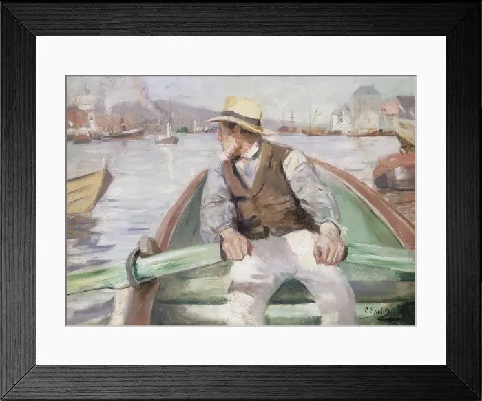 Framed Print : Look ahead, Bergen Harbour, 1884. Creator: Christian Krohg Framed Print : Look ahead, Bergen Harbour, 1884. Creator: Christian Krohg
