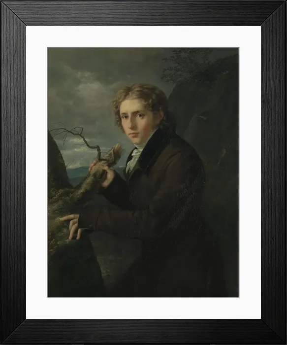 Framed Print : Portrait of the Painter J.C. Dahl, 1819-1820. Creator: Johann Carl Rossler Framed Print : Portrait of the Painter J.C. Dahl, 1819-1820. Creator: Johann Carl Rossler