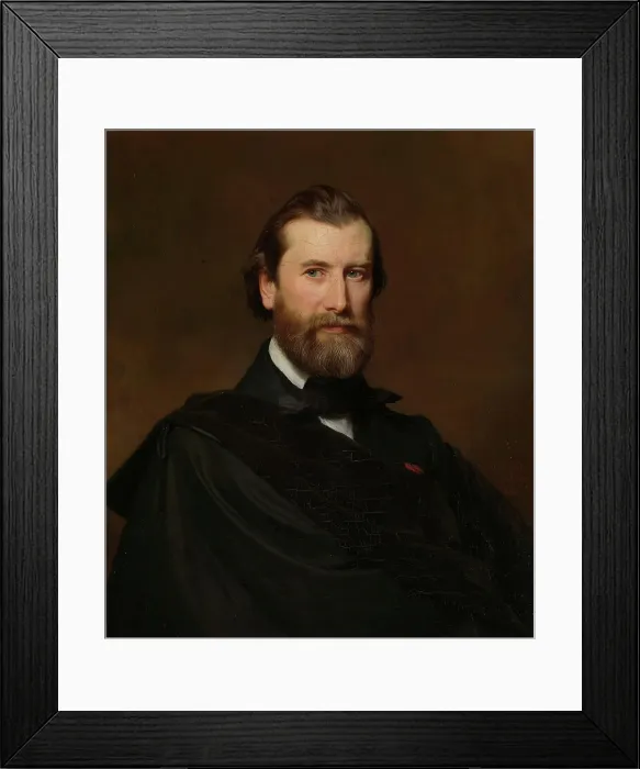 Framed Print : Adolph Tidemand, 1860. Creator: Julius Amatus Roeting Framed Print : Adolph Tidemand, 1860. Creator: Julius Amatus Roeting