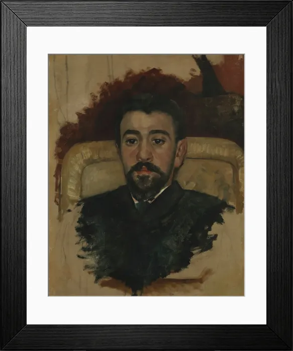 Framed Print : Portrait of the painter Giuseppe de Nittis, Before 1883. Creator: Edouard Manet Framed Print : Portrait of the painter Giuseppe de Nittis, Before 1883. Creator: Edouard Manet