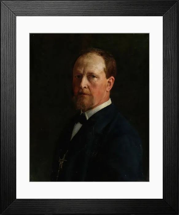 Framed Print : Self-Portrait, 1884. Creator: Peter Nicolai Arbo Framed Print : Self-Portrait, 1884. Creator: Peter Nicolai Arbo