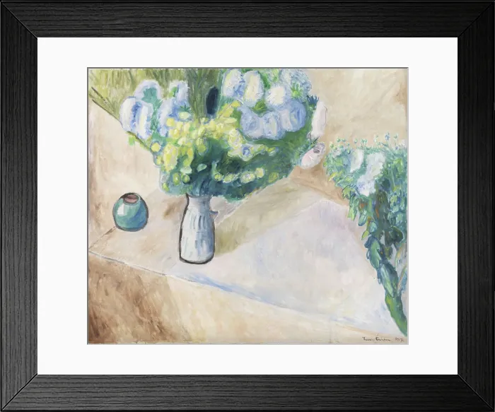 Framed Print : Flowers, 1917. Creator: Thorvald Erichsen