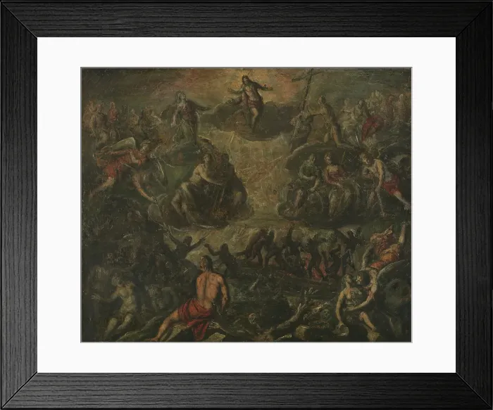 Framed Print : Doomsday, probably last half of 16th century. Creator: Pietro de Marescalchi