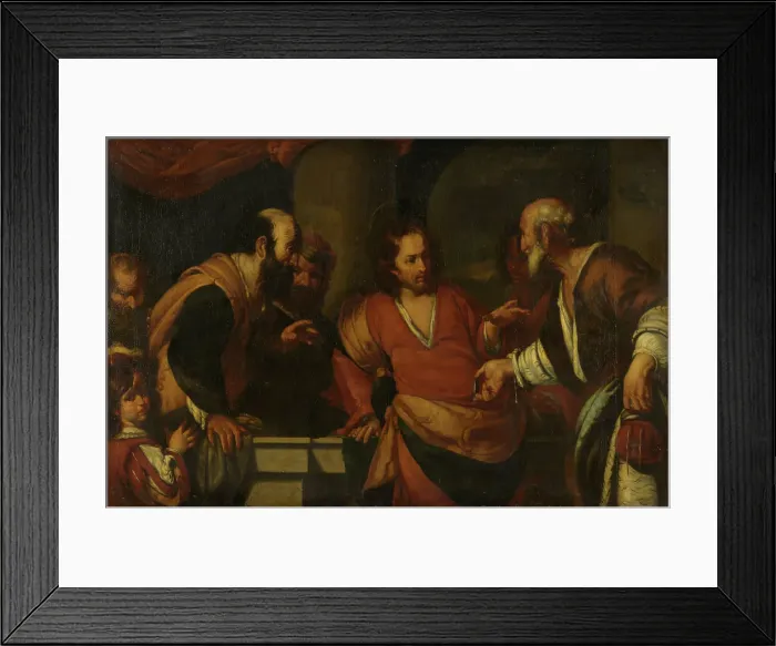 Framed Print : The Tribute Money, probably middle of 17th century. Creator: Unknown Framed Print : The Tribute Money, probably middle of 17th century. Creator: Unknown