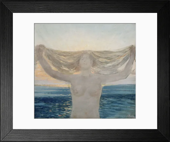 Framed Print : Aftenbrisen, (Evening Breeze), probably 1900. Creator: Christian Krohg Framed Print : Aftenbrisen, (Evening Breeze), probably 1900. Creator: Christian Krohg
