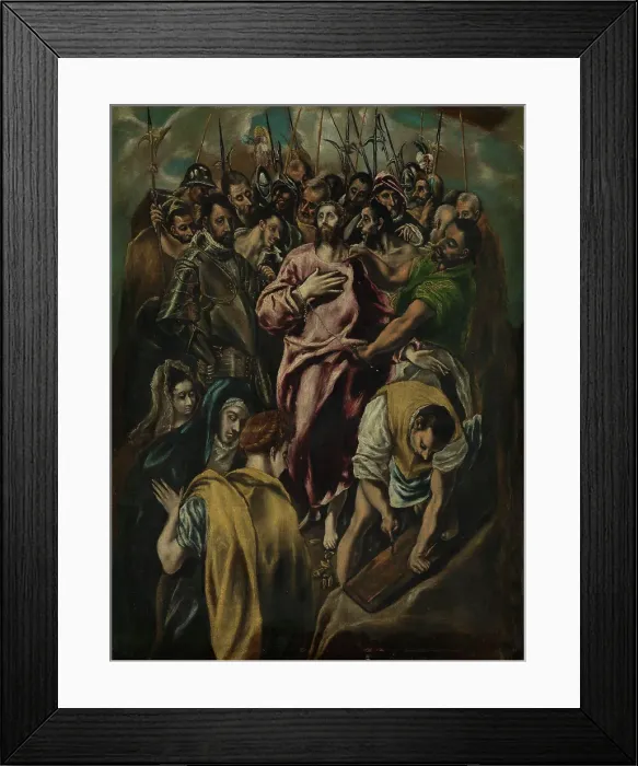 Framed Print : The Disrobing of Christ, probably approx. 1600. Creator: El Greco Framed Print : The Disrobing of Christ, probably approx. 1600. Creator: El Greco
