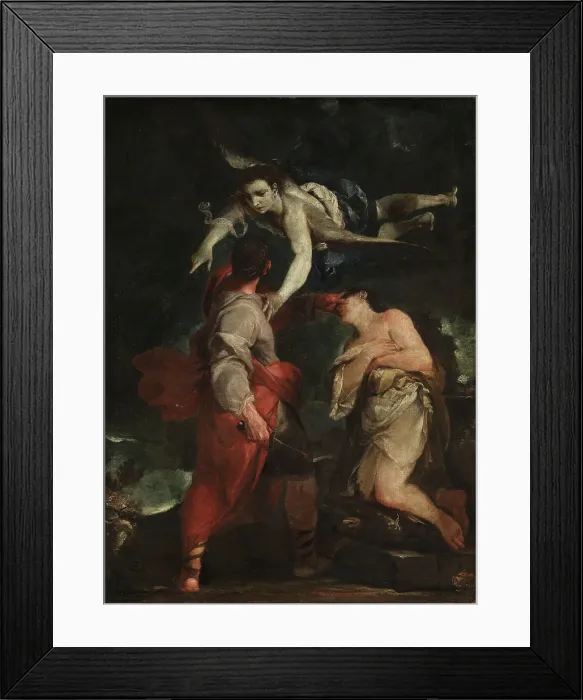 Framed Print : The Sacrifice of Abraham, The 1690s. Creator: Giuseppe Maria Crespi Framed Print : The Sacrifice of Abraham, The 1690s. Creator: Giuseppe Maria Crespi