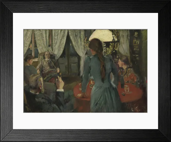 Framed Print : The evening at Lokken, 1889. Creator: Christian Krohg Framed Print : The evening at Lokken, 1889. Creator: Christian Krohg