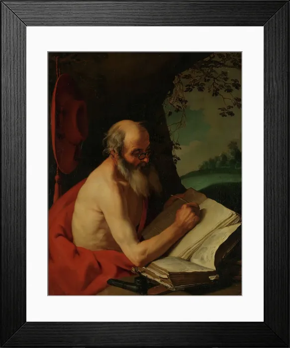 Framed Print : St. Jerome, c1630. Creator: Hendrick Bloemaert Framed Print : St. Jerome, c1630. Creator: Hendrick Bloemaert