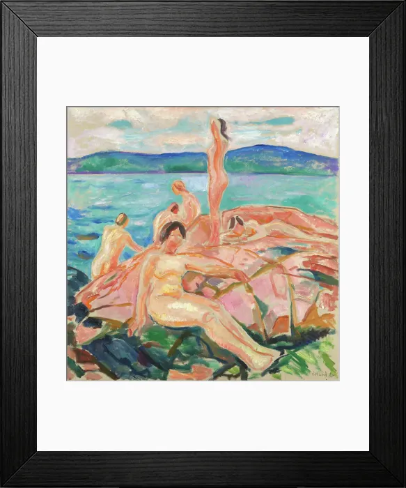 Framed Print : Midsummer, 1915. Creator: Edvard Munch Framed Print : Midsummer, 1915. Creator: Edvard Munch