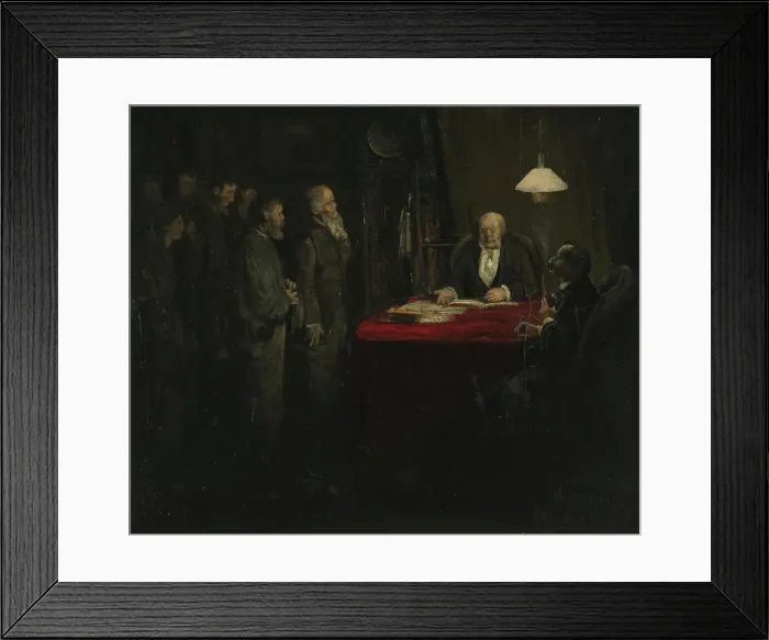 Framed Print : Strike, 1879. Creator: Theodor Kittelsen Framed Print : Strike, 1879. Creator: Theodor Kittelsen