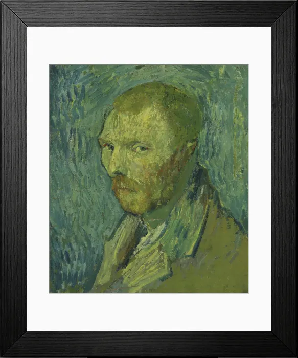 Framed Print : Self-portrait, 1889. Creator: Vincent van Gogh Framed Print : Self-portrait, 1889. Creator: Vincent van Gogh