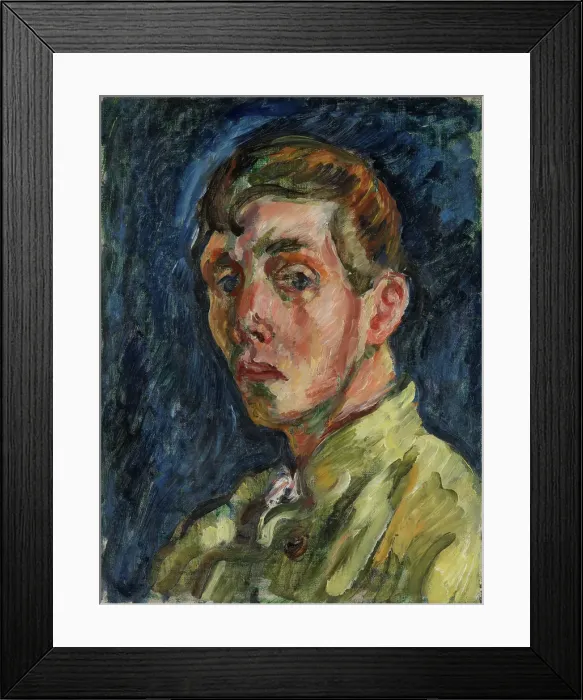Framed Print : Self portrait, 1913. Creator: Gosta Sandels Framed Print : Self portrait, 1913. Creator: Gosta Sandels