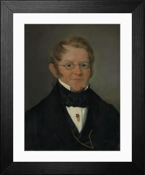 Framed Print : Portrait of County Court Judge Jens C. Delphin, 1843. Creator: Matthias Stoltenberg Framed Print : Portrait of County Court Judge Jens C. Delphin, 1843. Creator: Matthias Stoltenberg