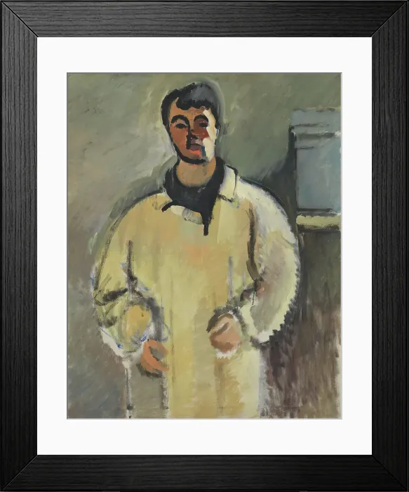 Framed Print : Self portrait, 1926. Creator: Harald Giersing Framed Print : Self portrait, 1926. Creator: Harald Giersing