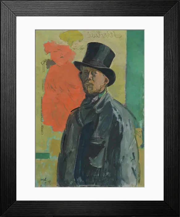 Framed Print : Self portrait, 1927. Creator: Mogens Lorentzen Framed Print : Self portrait, 1927. Creator: Mogens Lorentzen