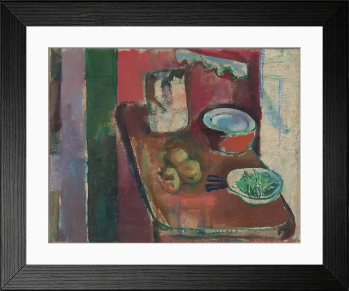 Framed Print : The Red Kitchen, probably 1913. Creator: Ludvig Karsten Framed Print : The Red Kitchen, probably 1913. Creator: Ludvig Karsten