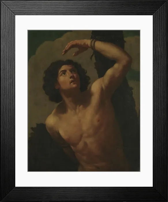 Framed Print : Saint Sebastian, probably 18th century. Creator: Unknown Framed Print : Saint Sebastian, probably 18th century. Creator: Unknown
