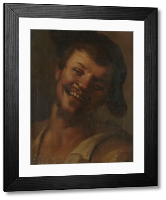 Framed Print : Head of a Laughing Man, 17th century. Creator: Unknown Framed Print : Head of a Laughing Man, 17th century. Creator: Unknown